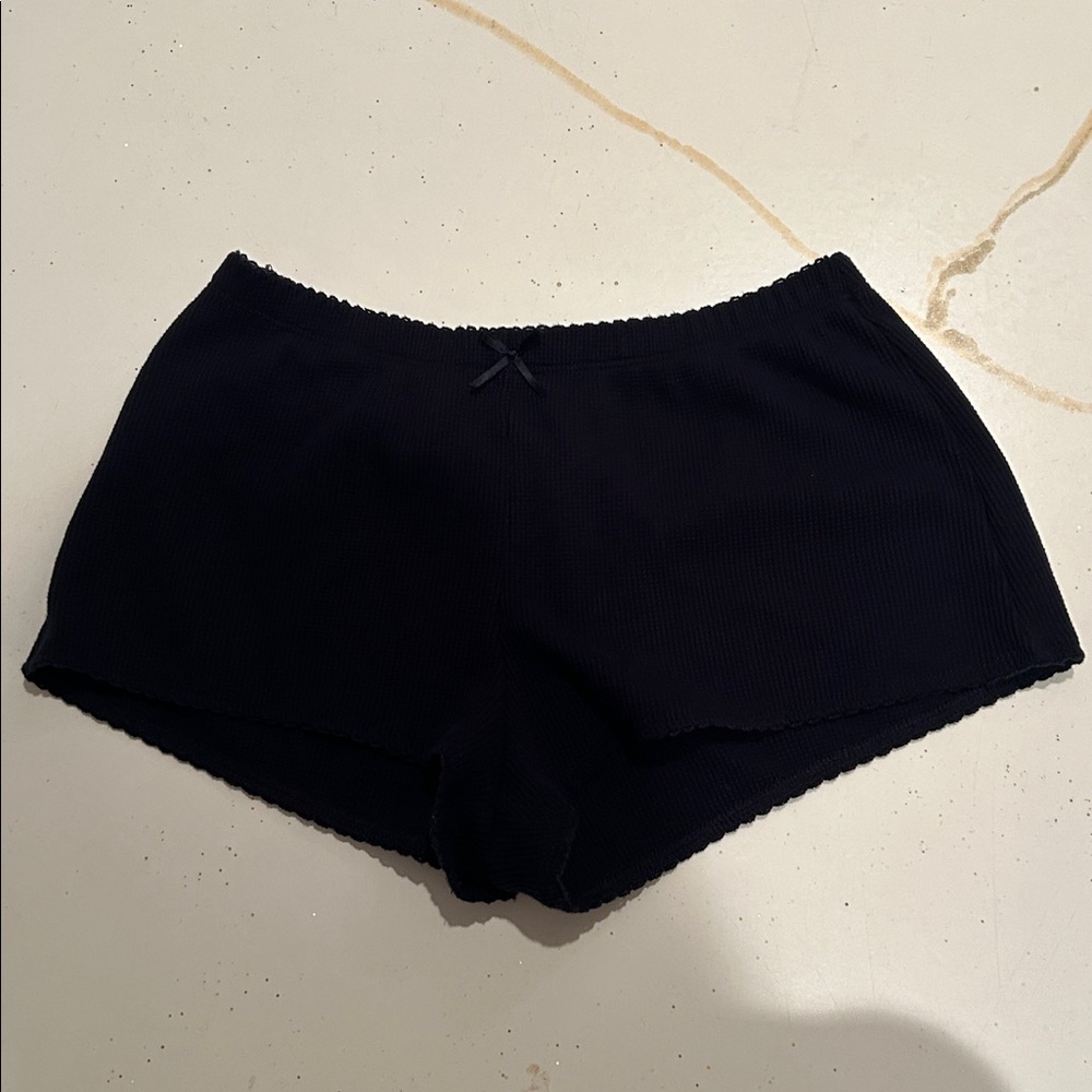 Navy Garage Booty Shorts